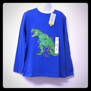 Cat & Jack Boys Dinosaur Long Sleeve Tee